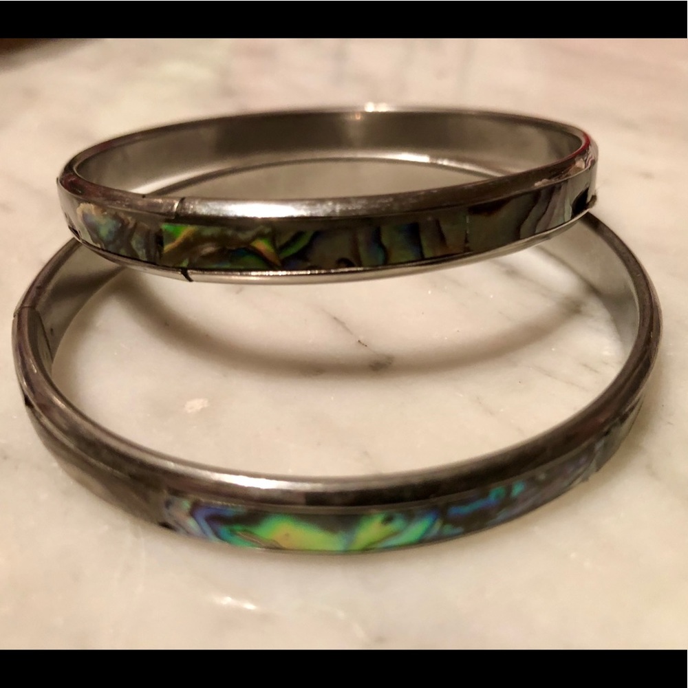 Natural Multicolor Abalone Bangle Bracelet (2)